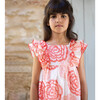 Rosa Ruffled Floral Dress, Pink - Dresses - 2
