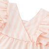 Fuzz Summer Party Dress, Peach - Dresses - 3