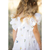 All-Over Floral Print Eyelet Baby Dress, White - Dresses - 4