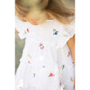All-Over Floral Print Eyelet Baby Dress, White - Dresses - 3