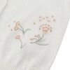 Spring Floral Embroidered Cardigan, Cream - Sweaters - 3