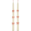 Pink Bow Taper Candles - Party Accessories - 1 - thumbnail