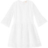 Sadie Embroidered Dress, Ivory - Dresses - 1 - thumbnail