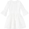 Sadie Embroidered Dress, Ivory - Dresses - 3