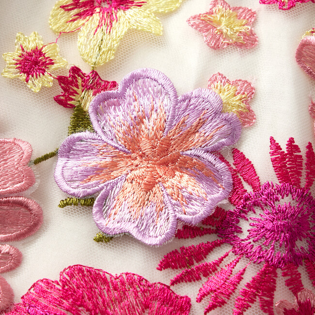 Rosie Embroidered Dress, Floral - Dresses - 5