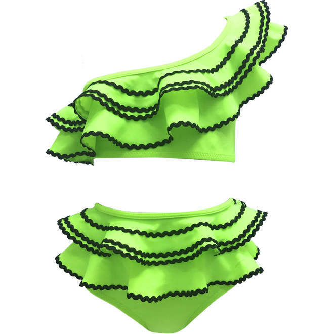 Vesta Two-Piece Bikini, Green - Two Pieces - 1