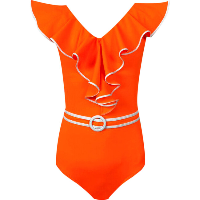 Tika Sleeveless One-Piece Swimsuit, Orange
