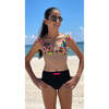 Verona Animal Print Sleeveless Two-Piece Bikini, Black & Multicolors - Two Pieces - 2