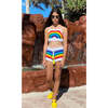 Taki Hand-Made Crochet Drawstring Short, Multicolors - Shorts - 2