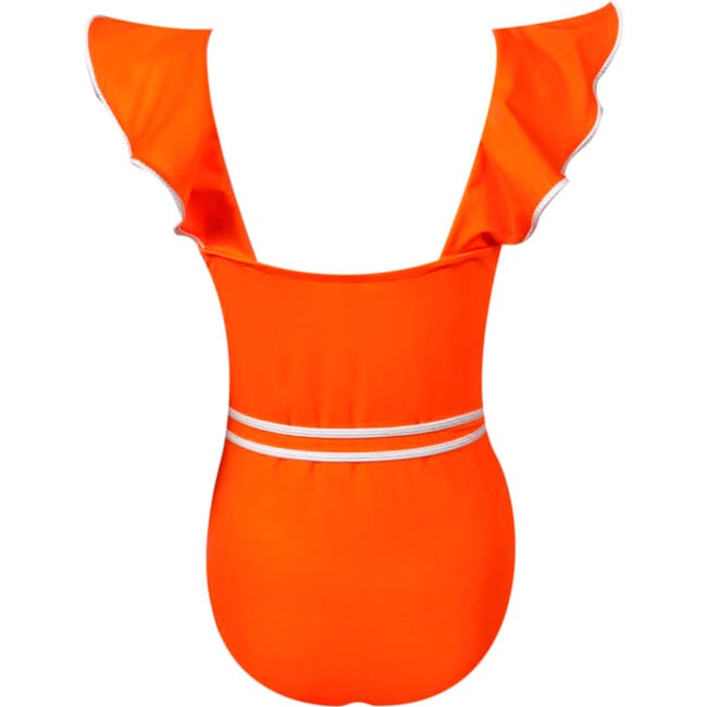 Tika Sleeveless One-Piece Swimsuit, Orange - One Pieces - 3