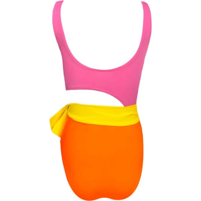 Pop Sleeveless One-Piece Swimsuit, Neon Colors - One Pieces - 4