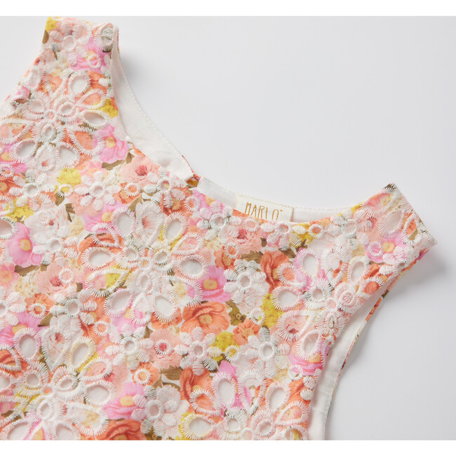 Blossom Embroidered Maxi Dress, Floral - Dresses - 5