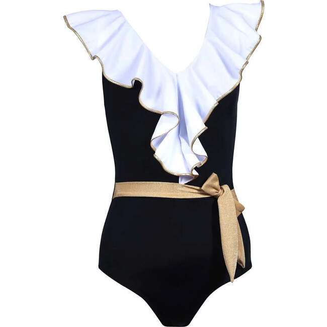 Odessa Sleeveless One-Piece Swimsuit, Black