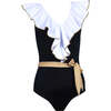 Odessa Sleeveless One-Piece Swimsuit, Black - One Pieces - 1 - thumbnail