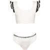 Masha Sleeveless Two-Piece Bikini, White - Two Pieces - 1 - thumbnail