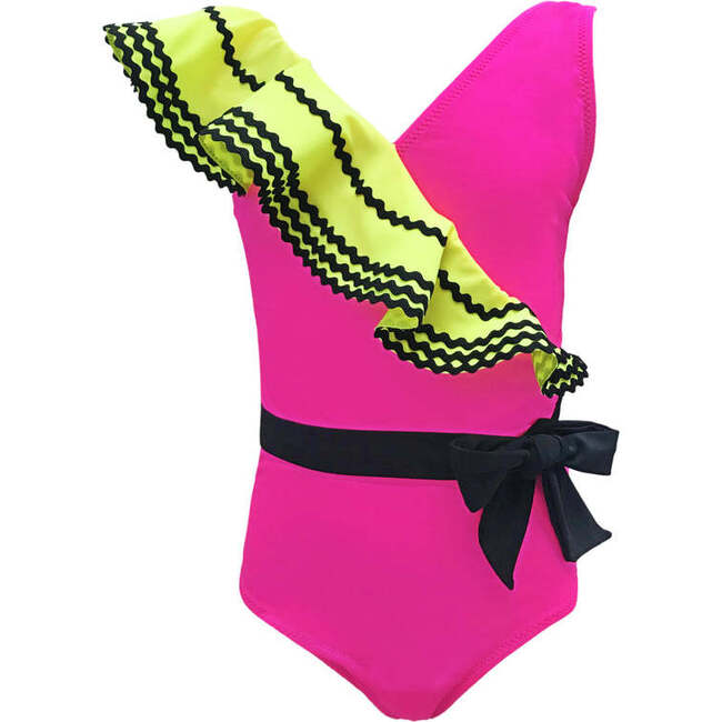 Lydia Sleeveless One-Piece Swimsuit, Pink