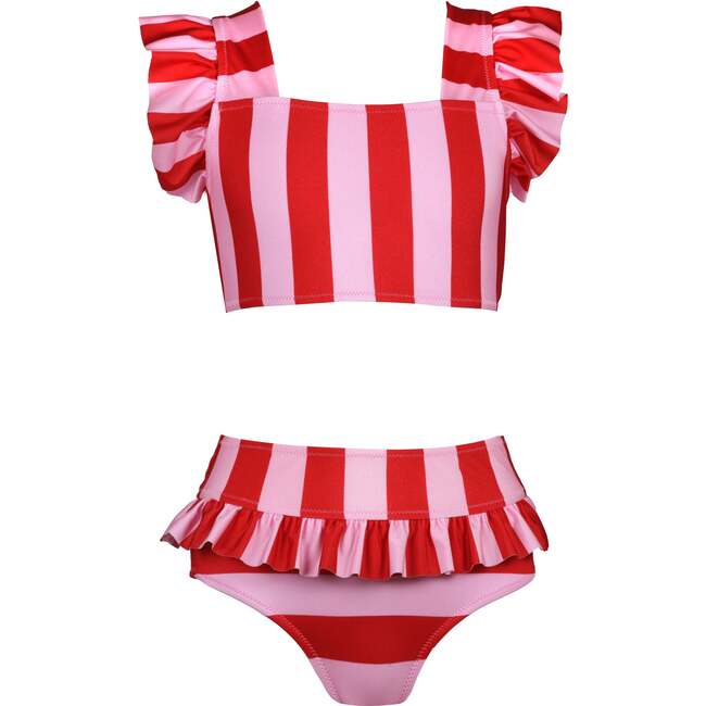 May Sleeveless Two-Piece Bikini, Red