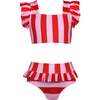 May Sleeveless Two-Piece Bikini, Red - Two Pieces - 1 - thumbnail