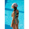 Fancy Animal Print Sleeveless One-Piece Swimsuit, Multicolors - One Pieces - 2