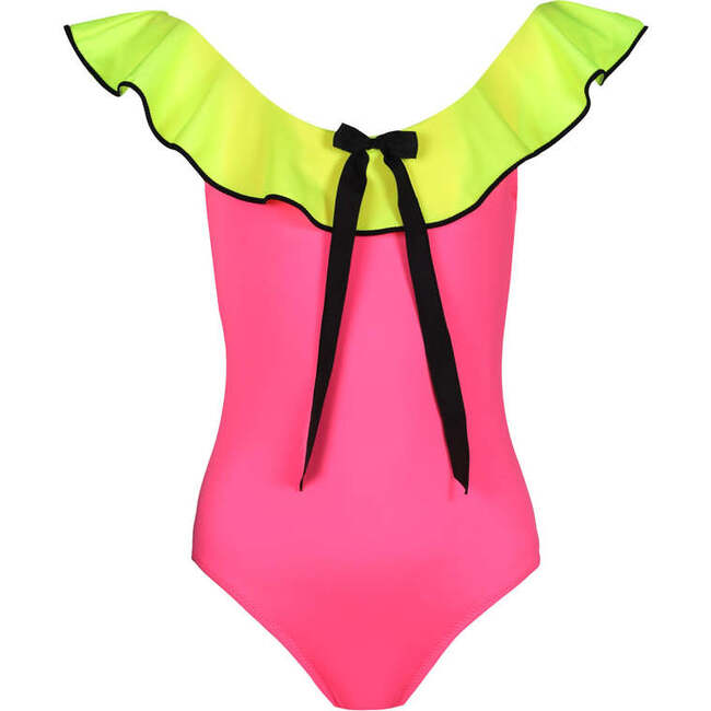 Solar Sleeveless One-Piece Swimsuit, Pink