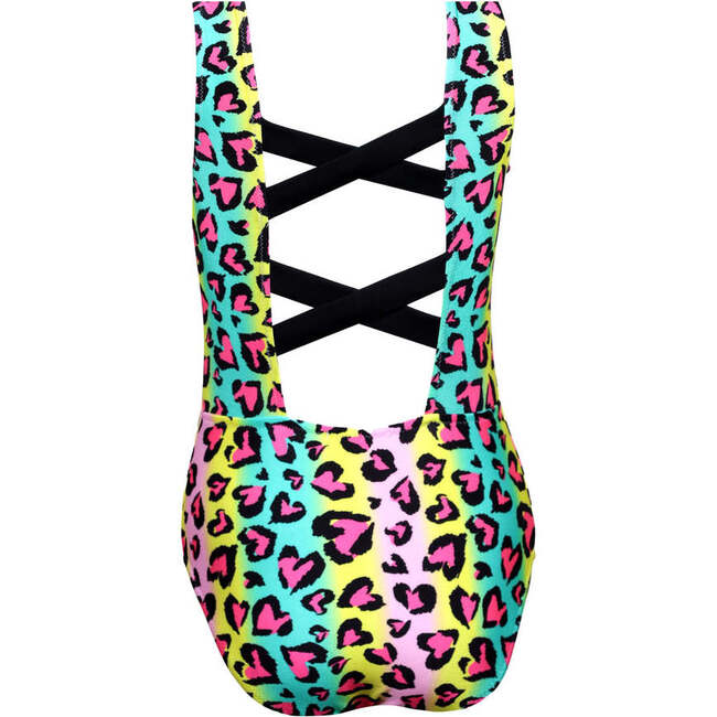 Fancy Animal Print Sleeveless One-Piece Swimsuit, Multicolors - One Pieces - 4