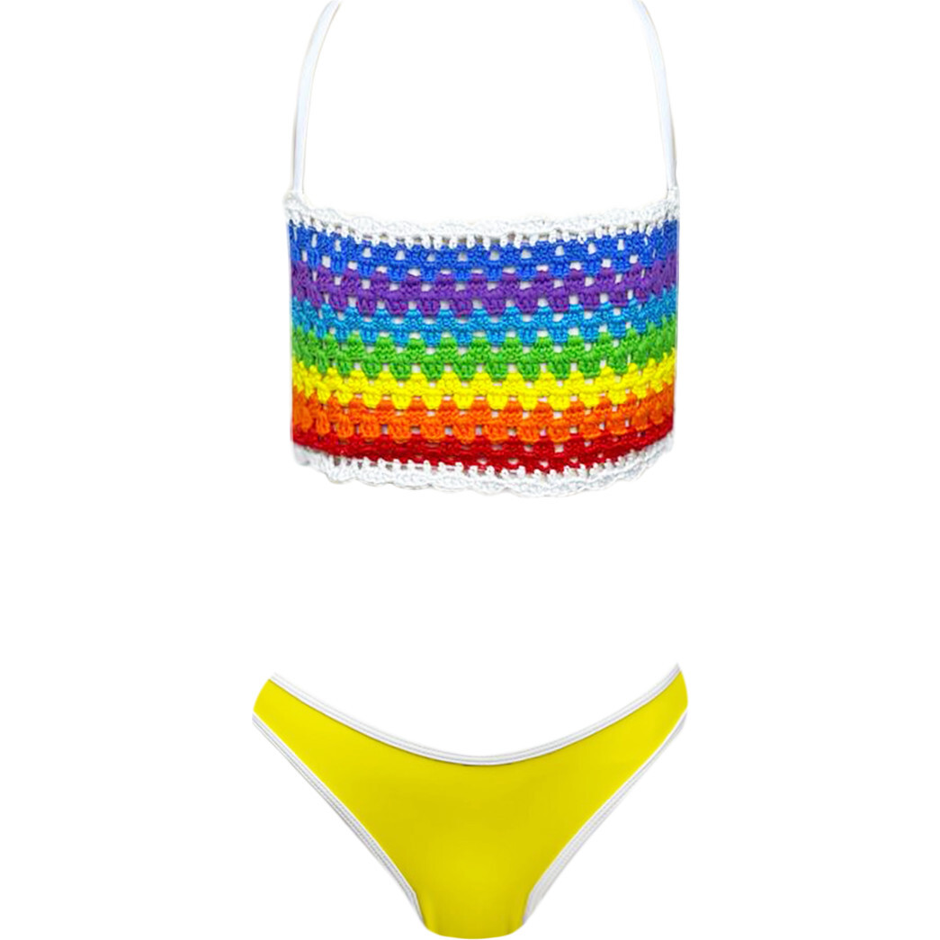 Bonbon Sleeveless Two-Piece Bikini, Multicolors - Two Pieces - 1