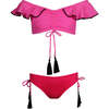 Ariana Sleeveless Two-Piece Bikini, Pink - Two Pieces - 1 - thumbnail