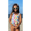 Asami Print Sleeveless Ruffle Waist One-Piece Swimsuit, Multicolors - One Pieces - 2