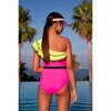 Kea Sleeveless One-Piece Swimsuit, Neon Colors - One Pieces - 4