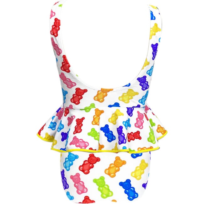 Asami Print Sleeveless Ruffle Waist One-Piece Swimsuit, Multicolors - One Pieces - 5