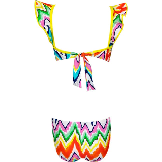 Akeno Sleeveless Ruffle Front Two-Piece Bikini, Multicolors - Two Pieces - 4