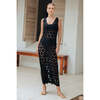 Women's Laser-Cut Through Pattern Maxi Sleeveless Dress, Black - Dresses - 2