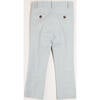 Plain Light Linen Suit Trousers, Blue - Pants - 3