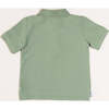 Plain Short Sleeve Polo Top, Green - Sweaters - 5