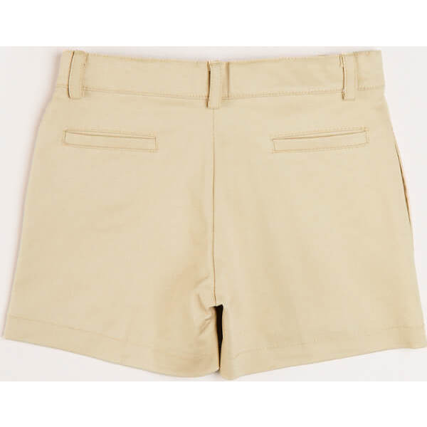 Plain Chino Shorts, Camel - Shorts - 4