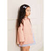 Peter Pan Collar Swing Coat, Pink - Sweaters - 3