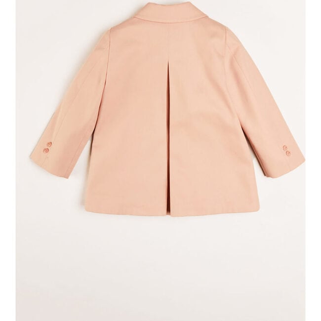 Peter Pan Collar Swing Coat, Pink - Sweaters - 4