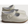 Mary Jane Leather Baby Shoes, Ivory - Mary Janes - 4