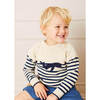 Whale Intarsia Striped Jumper, Blue - Sweaters - 3