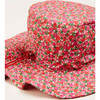 Annie Floral Print Beach Hat, Red - Sweaters - 3