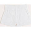 Broderie Anglais Button Detail Shorts, White - Shorts - 4