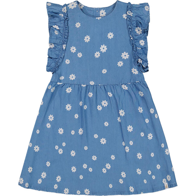 Dress, Floral Chambray