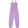 Sleeveless Crinkle Jumpsuit, Lavender - Rompers - 1 - thumbnail