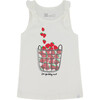 Organic Cotton Tank Top, Off White - T-Shirts - 1 - thumbnail