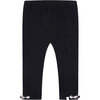Organic Cotton Capri Legging, Black - Leggings - 1 - thumbnail