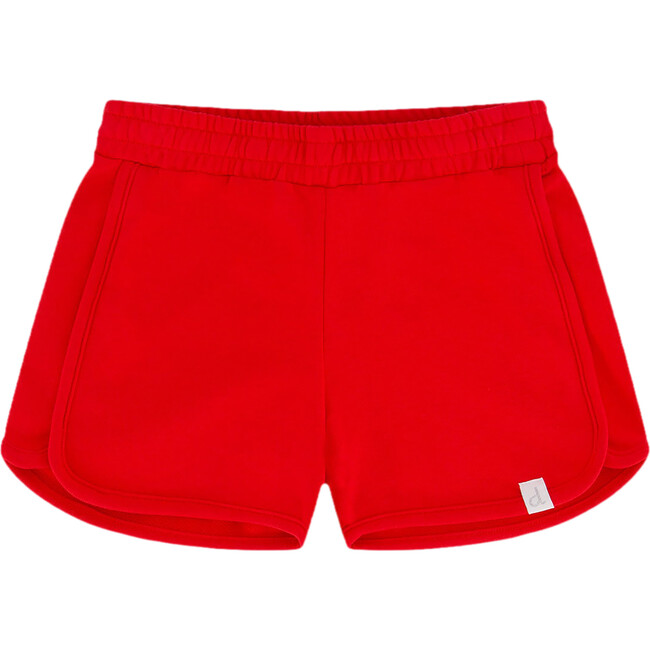 French Terry Short, True Red