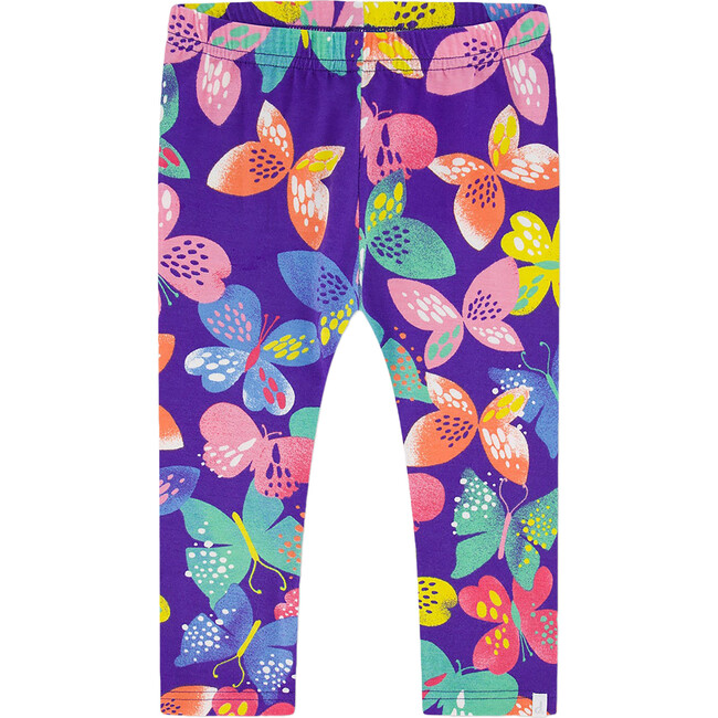 Capri Legging, Printed Colorful Butterflies
