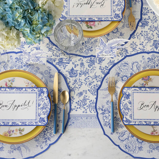 Blue Asiatic Pheasants Placemats, Set of 12 - Tabletop - 2