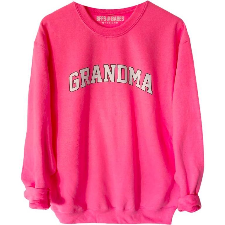 Women's Collegiate Grandma Sweatshirt, Pink - Bffs & Babes