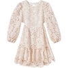 Kiera Embroidered Dress, Ivory/Beige - Dresses - 1 - thumbnail